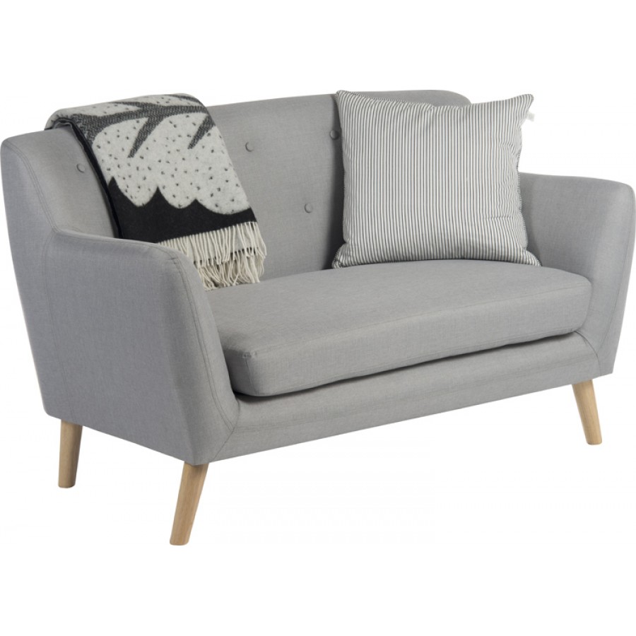 Skandi Grey Fabric 2 Seater Sofa